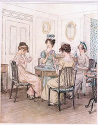 Miss Willoughby: Wir werden den Abend wahrscheinlich hier mit Miss Susan am Kartentisch verbringen.